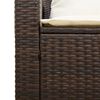 vidaXL Set Divano da Giardino 5 pz con Cuscini Marrone in Polyrattan