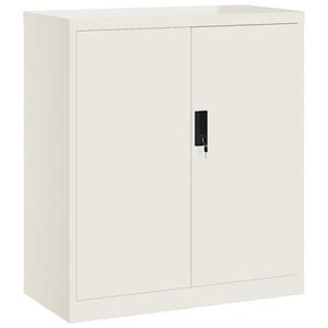 vidaXL Armadio Classificatore Bianco 79x40x90 cm in Acciaio