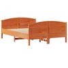 vidaXL Letto senza Materasso Marrone Cera 150x200 cm in Legno di Pino