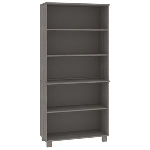 vidaXL Credenza HAMAR in Legno Massello di Pino Grigio Chiaro