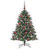 vidaXL Albero di Natale artificiale con 150 LED Verde 150 cm