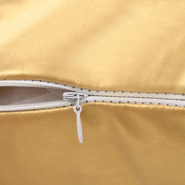 vidaXL Set di Cuscini 2 pz in PU 40x60 cm Oro