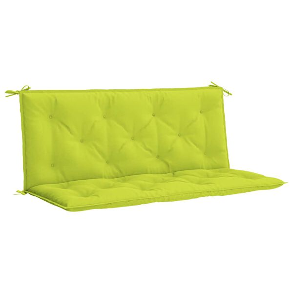 vidaXL Cuscini per Panca 2 pz Verde Intenso 120x50x7 cm Tessuto Oxford
