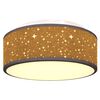 vidaXL Lampada da soffitto Nero 30 x 13.5 cm Tessuto