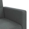 vidaXL Divano Letto con Cuscini Grigio Scuro in Tessuto