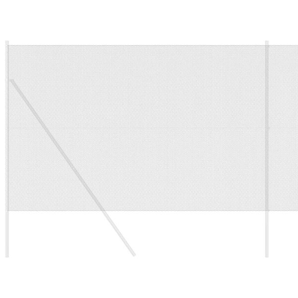 vidaXL Recinzione Esagonale Grigio 1,6 x 100 m PVC