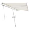 vidaXL Tenda da Sole Automatica Autoportante 400x350 cm Crema