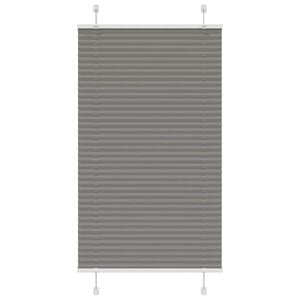 vidaXL Tenda Plissettata Antracite 70x150 cm Larghezza Tessuto 69,4 cm