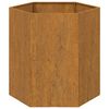 vidaXL Fioriera Ruggine 40x40x45 cm Acciaio Corten