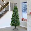 vidaXL Albero di Natale con 300 LED con supporto Verde 240 cm PE