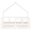 vidaXL Giroletto Bambini con Cassetti Bianco 70x140cm Massello di Pino