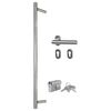 vidaXL Porta Ingresso Bianca 100x210 cm in Alluminio e PVC