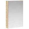 vidaXL Mobiletto per specchio da bagno Rovere Sonoma