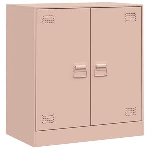 vidaXL Credenza Rosa 67x39x73 cm in Acciaio