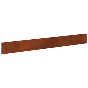 vidaXL Bordura per Prato con Bordo Superiore Ripiegato 10 pz 100x12cm