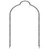 vidaXL Arco da Giardino Nero 150x34x240 cm in Ferro