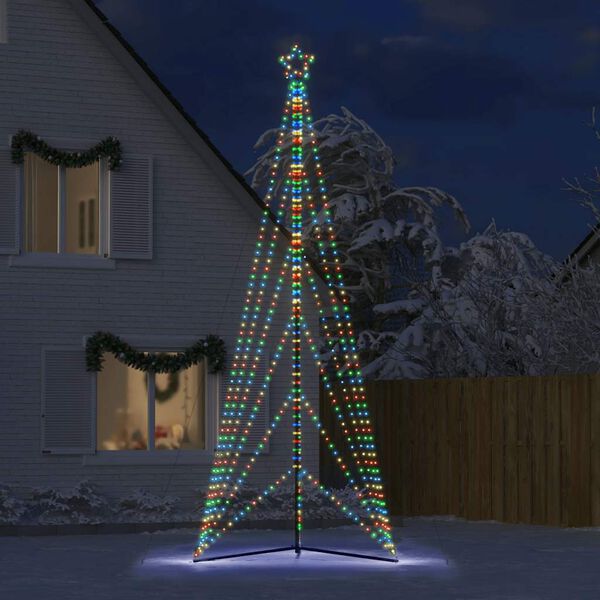 vidaXL Albero di Natale a LED 861 LED Colorato 478 cm