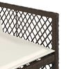 vidaXL Set da Pranzo da Giardino 11 pz con Cuscini Polyrattan Marrone