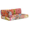 vidaXL Pouf in Tessuto Patchwork