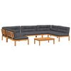 vidaXL Set Divano Pallet da Giardino 6 pz con Cuscini Massello Acacia