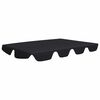 vidaXL Baldacchino per Dondolo Giardino Nero 150/130x105/70 cm