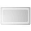 vidaXL Specchio da bagno LED Trasparente 50 x 30 cm vetro temperato