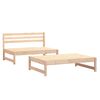 vidaXL Set Salotto da Giardino 2 pz in Legno Massello di Pino