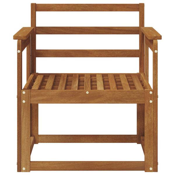 vidaXL Divano da esterno Legno di Acacia Massello Naturale