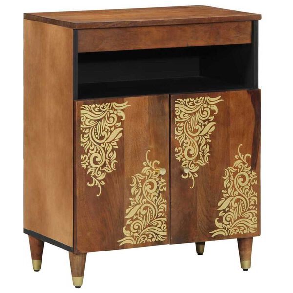 vidaXL Credenza Marrone 60 x 33 x 75 cm Legno di mango massello