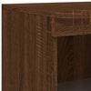 vidaXL Credenza con Luci LED Rovere Marrone 162x37x100 cm