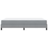 vidaXL Letto a molle con materasso Grigio chiaro 140 x 190 cm Tessuto
