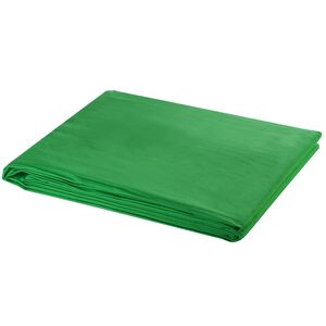 vidaXL Fondale in Cotone Verde senza Supporto 300x300 cm per Croma Key