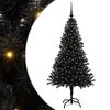vidaXL Albero di Natale Nero 150 cm PVC