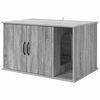 vidaXL Casa per Gatti Grigio Sonoma 85 x 55 x 50 cm Legno multistrato