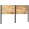 vidaXL Testiera 180 cm in Legno Massello di Mango e Ferro