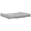 vidaXL Struttura letto con contenitore Grigio Sonoma 200 x 200 cm