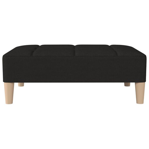 vidaXL Poggiapiedi Nero 78x56x32 cm in Tessuto