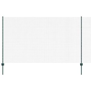 vidaXL Recinzione in rete saldata con pali 25 x 1,4 m Verde Rete