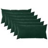 vidaXL Cuscino con cuscino HEERLEN 6 pz Verde Scuro Velluto
