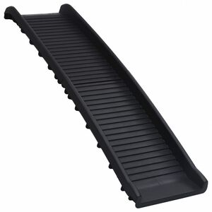 vidaXL Rampa per Cani Pieghevole Nera 155,5x40x15,5 cm