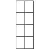 vidaXL Porta Scorrevole con Ferramenta 76x205cm Vetro ESG Alluminio