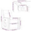 vidaXL Poltrona reclinabile in tessuto grigio scuro