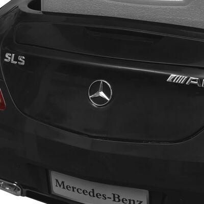 Macchina cavalcabile Mercedes Benz SLS AMG nera 6 V con telecomando