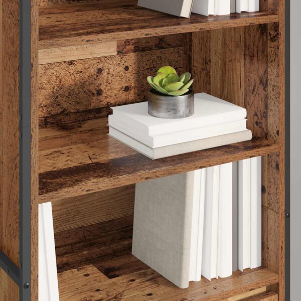 vidaXL Armadi alti 2 pcs Legno vecchio 60 x 36 x 200 cm