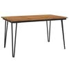 vidaXL Tavolo Giardino con Gambe Forcella 140x80x75 cm Massello Acacia