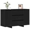 vidaXL Credenza con cassetto Nero 120 x 41 x 75 cm Legno multistrato