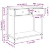 vidaXL Tavolo consolle con cassetto Legno vecchio 75 x 34,5 x 75 cm