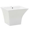vidaXL Lavabo a Parete in Ceramica Bianco 500x450x410 mm