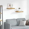 vidaXL Scaffale da parete 2 pcs Marrone 40 x 23,5 x 4 cm