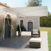 vidaXL Set Pali per Tenda da Sole Bianco 600x245 cm Ferro